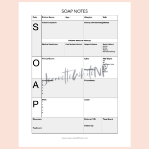 SOAP Note Template Version 1